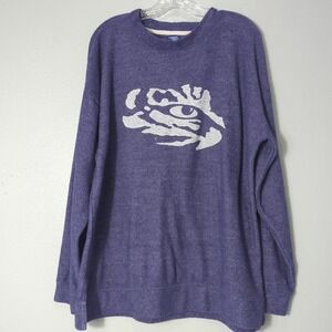 Bottom Drawers Women's Size XL Purple LSU "Eye‎ Of The Tiger" Sweater 181